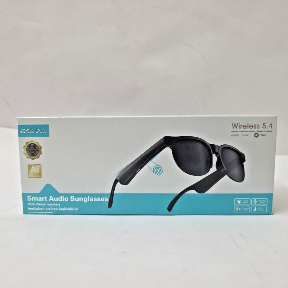 Smart Glasses Bluetooth-Audio Glasses AI Translate Stereo Music Call Headset